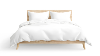 Feather-filled duvet